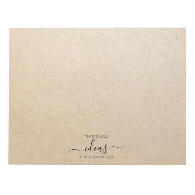 Bloc De Notas Modernas ideas de cartón para el teclado de papel (Frente)