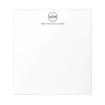 Moderno Círculo Negro Elegante Dos Monograma Inici