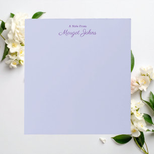 Bloc De Notas Moderno Elegante Simple Con Estilo Púrpura