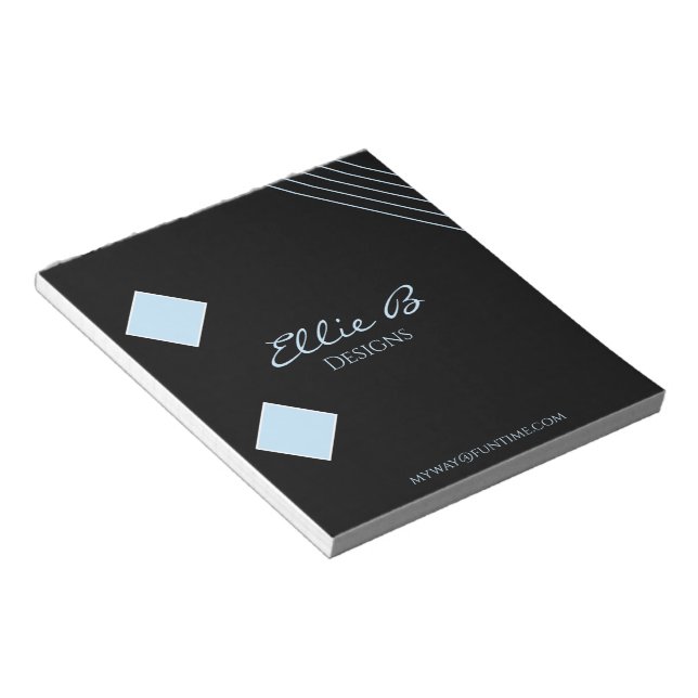 Bloc De Notas Moderno geométrico elegante minimalista  (Lado Derecho)