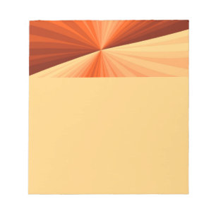 Bloc De Notas Moderno Gráfico Fractal Abstracto Naranja Rojo Vai