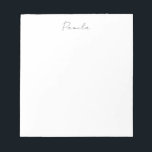 Bloc De Notas Moderno Minimalista de sencillo nombre propio de c<br><div class="desc">Elegante y moderno diseño Minimalista</div>