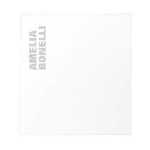 Bloc De Notas Moderno negrita Minimalista Profesional