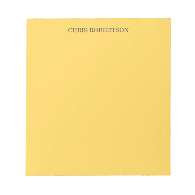 Bloc De Notas Moderno profesional elegante simple (Frente)