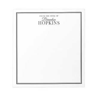 Bloc De Notas Moderno simple desde el escritorio de escritura ne