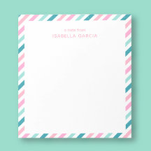 Bloc de notas moderno y fresco personalizado