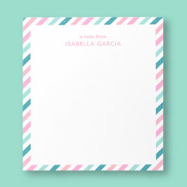 Bloc de notas moderno y fresco personalizado