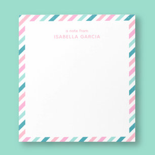 Bloc de notas moderno y fresco personalizado
