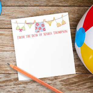 Bloc De Notas Moderno y lindo verano bañador trajes Minimalistas