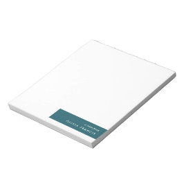 Bloc De Notas Moderno y moderno estilo Verde azulado