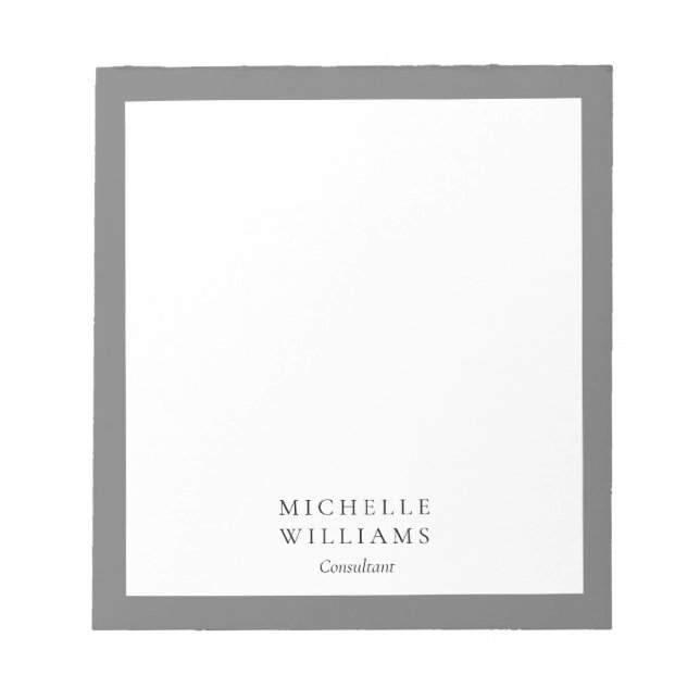 Bloc De Notas Moderno y sencillo (Frente)