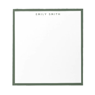 Bloc De Notas Moderno y simple verde