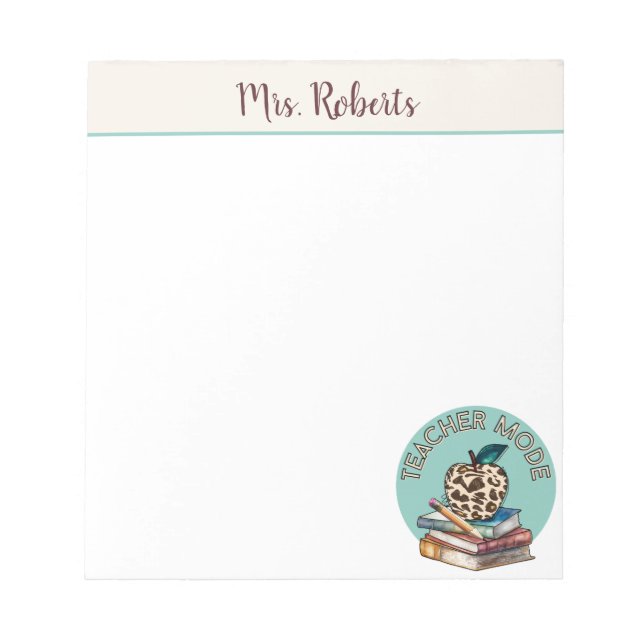 Bloc De Notas Modo docente Apple Stacks Books Regalo personal (Frente)