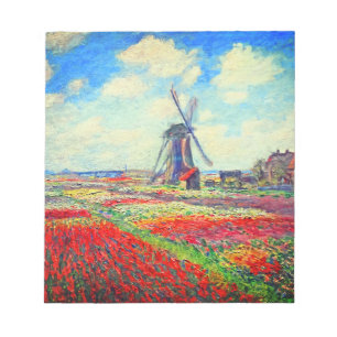 Bloc De Notas Molino de viento Monet Tulips