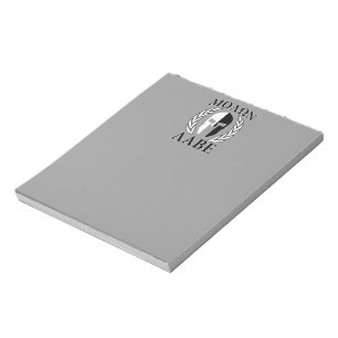 Bloc De Notas Molon Labe Spartan Mask Armor Laureles Monocrome