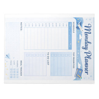 Bloc De Notas Monday Daily Planner Printable 