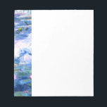 Bloc De Notas Monet Pink Water Lilies<br><div class="desc">Un cuadro de nenúfares rosados de Monet con bonitas nenúfares de agua rosada flotando en un estanque azul y tranquilo con colchonetas de lirios. Un gran regalo de Monet para los amantes del impresionismo y del arte francés. Impresionismo natural sereno con flores y paisajes pintorescos de estanques.</div>