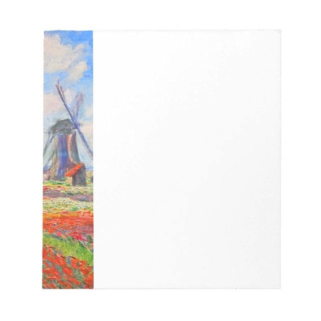 Bloc De Notas Monet Tulips Windmill (Frente)
