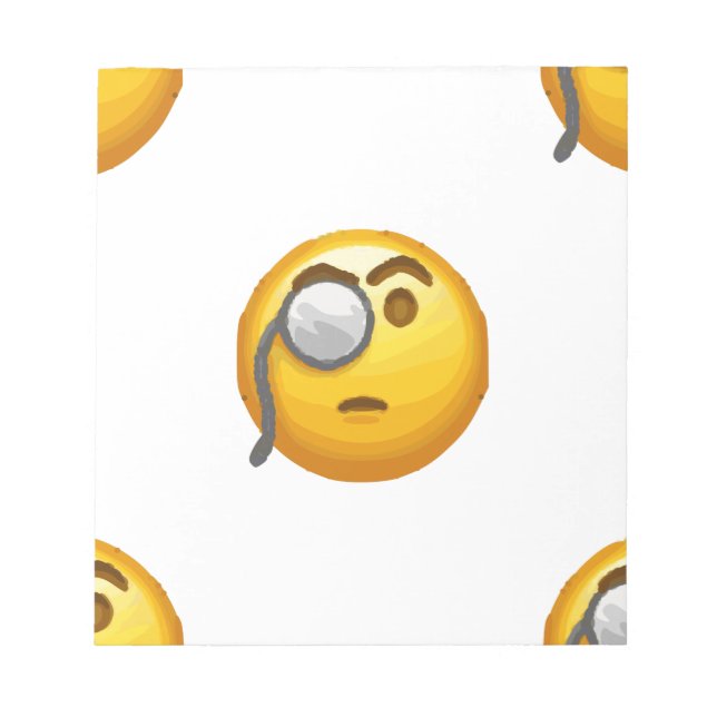 Bloc De Notas monóculo de emoji (Frente)