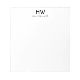 Bloc de notas monograma