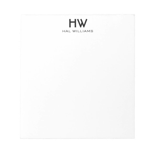 Bloc de notas monograma (Frente)