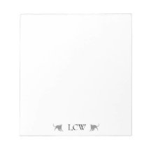 Monograma de gatos negros