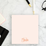 Bloc De Notas Monograma de guión de moda rosada de Rubor monocro<br><div class="desc">Amplíe su experiencia de toma de notas con nuestras notas Monograma Post-it de Guay Monocrome Rubor Pink Trendy Script Monogram - la combinación perfecta de estilo y funcionalidad. Estas notas personalizadas posteriores están diseñadas para añadir un toque de sofisticación a sus tareas diarias. El moderno monograma del guión, combinado con...</div>