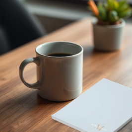 Bloc De Notas Monograma de nombre personalizado