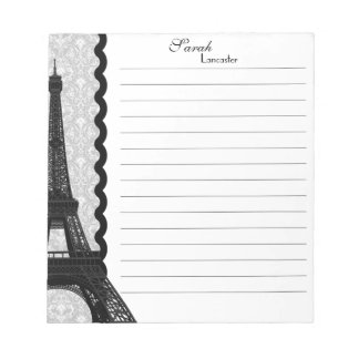 Bloc De Notas Monograma Eiffel Tower Note Pad