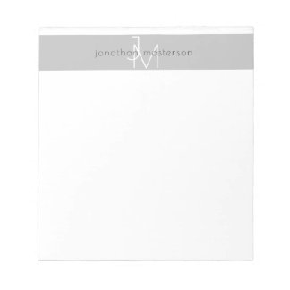 Bloc De Notas Monograma Minimalista moderno profesional