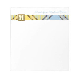 Bloc De Notas Monograma moderno Nombre de guión profesional Tart