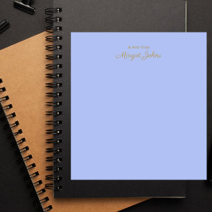 Bloc De Notas Monograma moderno simple y elegante