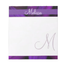 Monograma morado floral