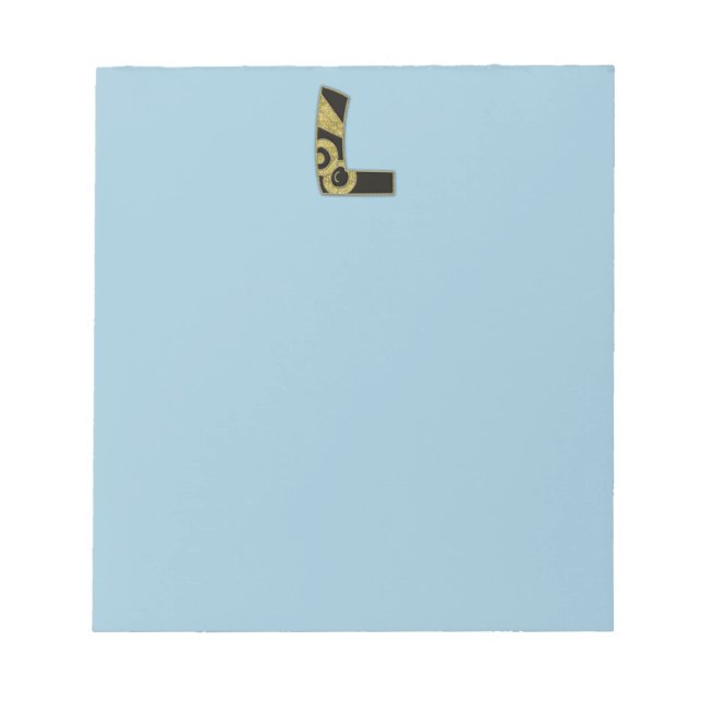 Bloc De Notas monograma retro - L (Frente)