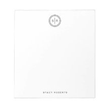 Monograma simple de 2 iniciales en círculo