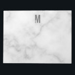 Bloc De Notas Monograma y nombre negrita personalizado moderno<br><div class="desc">Diseño de Monograma Moderno con letra monográfica personalizada "M" y nombre en negrita moderna sans serif estilo tipo de letra.</div>