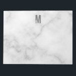 Bloc De Notas Monograma y nombre negrita personalizado moderno<br><div class="desc">Diseño de Monograma Moderno con letra monográfica personalizada "M" y nombre en negrita moderna sans serif estilo tipo de letra.</div>