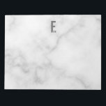 Bloc De Notas Monograma y nombre negrita personalizado moderno<br><div class="desc">Diseño de Monograma Moderno con letra monográfica personalizada "E" y nombre en negrita moderna sans serif estilo tipo de letra.</div>