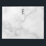 Bloc De Notas Monograma y nombre negrita personalizado moderno<br><div class="desc">Diseño de Monograma Moderno con letra monográfica personalizada "E" y nombre en negrita moderna sans serif estilo tipo de letra.</div>