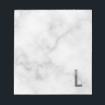 Bloc De Notas Monograma y nombre negrita personalizado moderno<br><div class="desc">Diseño de Monograma Moderno con letra monográfica personalizada "L" y nombre en negrita moderna sans serif estilo tipo de letra.</div>