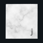 Bloc De Notas Monograma y nombre negrita personalizado moderno<br><div class="desc">Diseño de Monograma Moderno con letra monográfica personalizada "J" y nombre en negrita moderna sans serif estilo tipo de letra.</div>