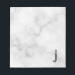 Bloc De Notas Monograma y nombre negrita personalizado moderno<br><div class="desc">Diseño de Monograma Moderno con letra monográfica personalizada "J" y nombre en negrita moderna sans serif estilo tipo de letra.</div>