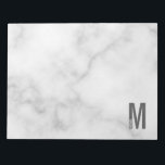Bloc De Notas Monograma y nombre negrita personalizado moderno<br><div class="desc">Diseño de Monograma Moderno con letra monográfica personalizada "M" y nombre en negrita moderna sans serif estilo tipo de letra.</div>