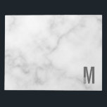 Bloc De Notas Monograma y nombre negrita personalizado moderno<br><div class="desc">Diseño de Monograma Moderno con letra monográfica personalizada "M" y nombre en negrita moderna sans serif estilo tipo de letra.</div>