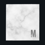 Bloc De Notas Monograma y nombre negrita personalizado moderno<br><div class="desc">Diseño de Monograma Moderno con letra monográfica personalizada "M" y nombre en negrita moderna sans serif estilo tipo de letra.</div>