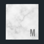Bloc De Notas Monograma y nombre negrita personalizado moderno<br><div class="desc">Diseño de Monograma Moderno con letra monográfica personalizada "M" y nombre en negrita moderna sans serif estilo tipo de letra.</div>