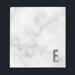 Bloc De Notas Monograma y nombre negrita personalizado moderno<br><div class="desc">Diseño de Monograma Moderno con letra monográfica personalizada "E" y nombre en negrita moderna sans serif estilo tipo de letra.</div>