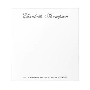 Bloc De Notas Monogrammed Script