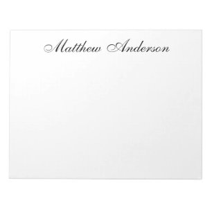 Bloc De Notas Monogrammed Script