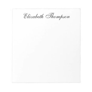 Bloc De Notas Monogrammed Script